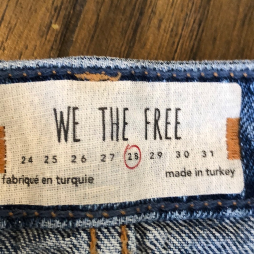 We The Free Button fly distressed denim skirt - Picture 8 of 8